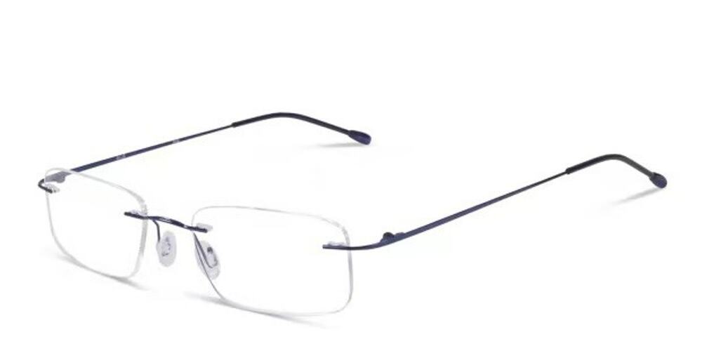 OTTOTO 35-R0744 RX CLEAR BLUE RIMLESS EYEGLASSES SUNGLASSES FRAMES 50-17